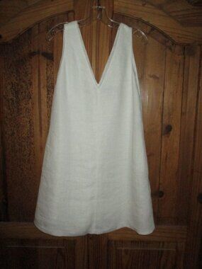 THEORY 100% Linen A-Line Dress